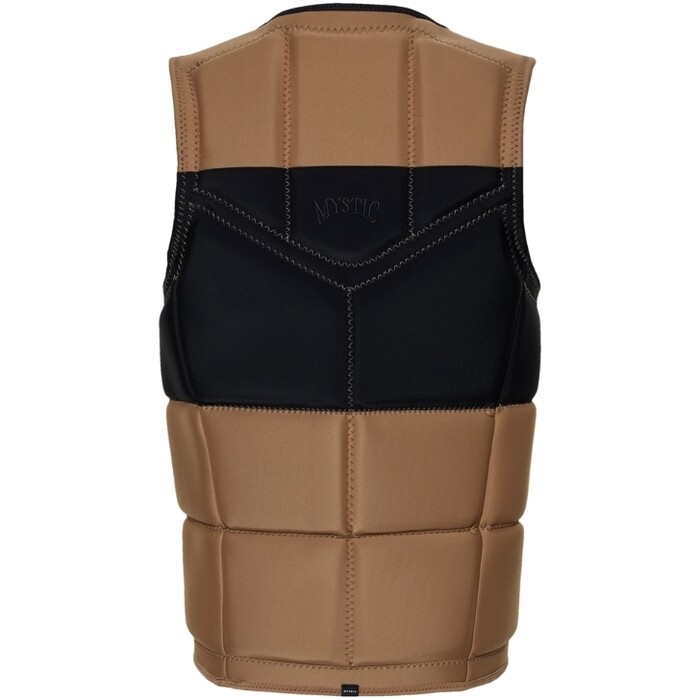 2024 Mystic Peacock Front Zip Wake Impact Vest 35005.240227 - Slate Brown